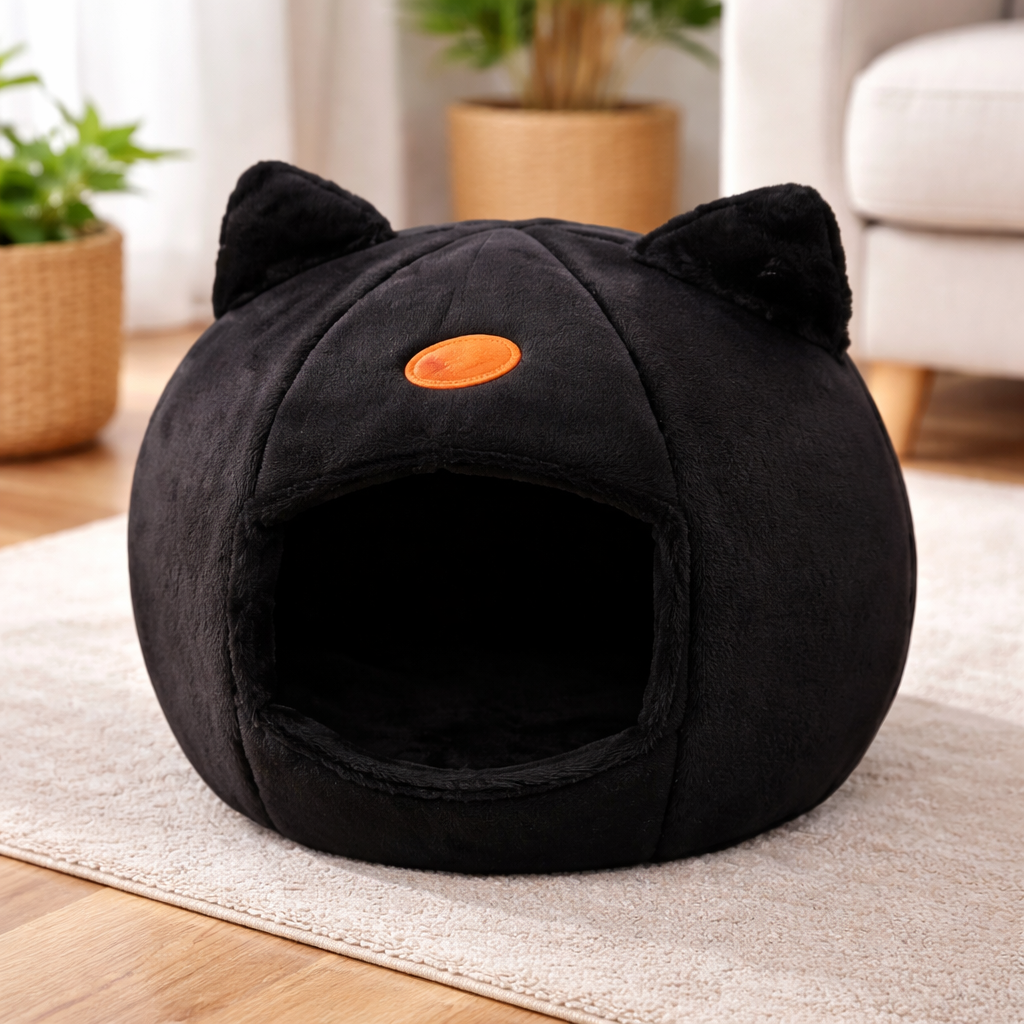 Cat Cave Bed – Cozy Cat House Indoor, Warm Cat Sleeping Cave for Cats & Small Pets