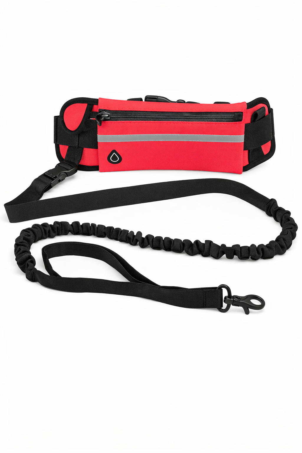 Hands-Free Dog Leash for Running – Shock Absorbing Waist Belt with Bungee Lead – Jogging Leash for Medium & Large Dogs