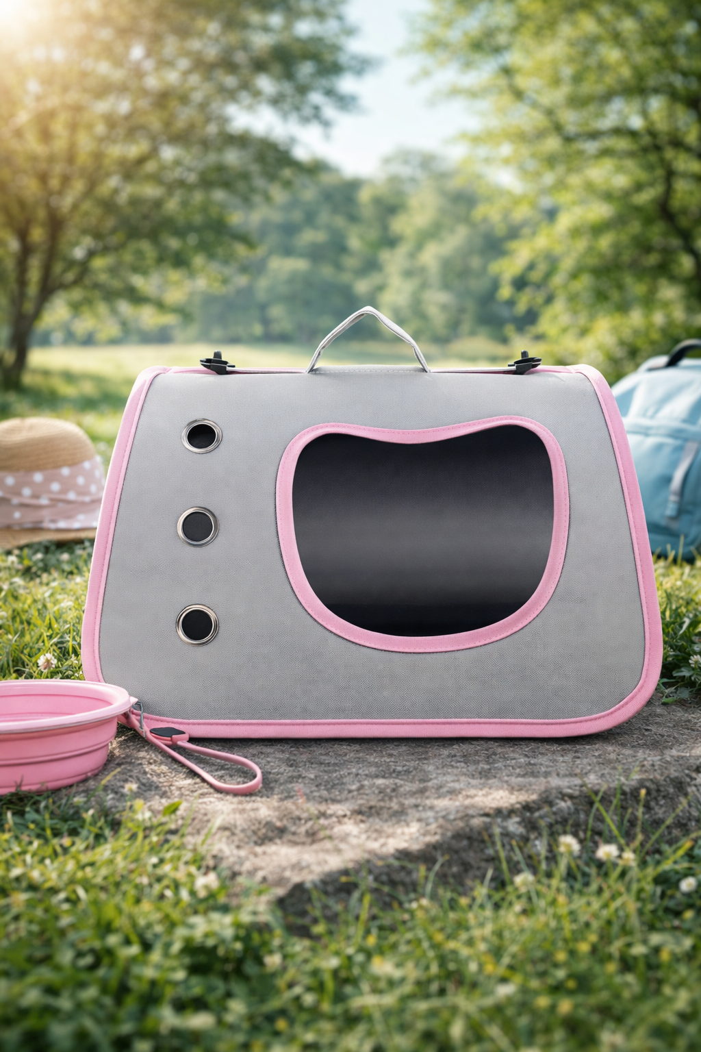 Cat Carrier Bag with Window – Ventilated Pet Travel Tote for Cats & Small Dogs