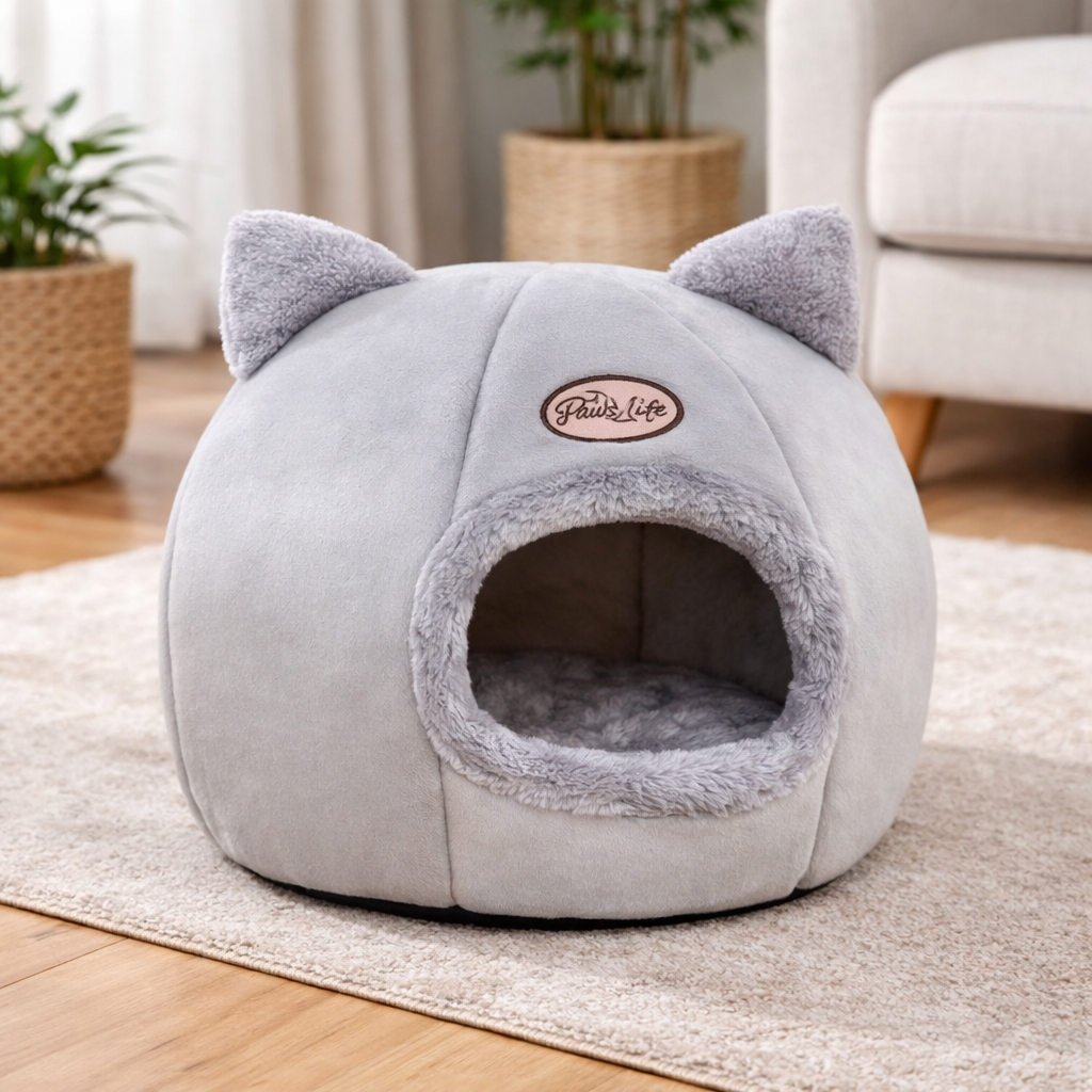 Cat Cave Bed – Cozy Cat House Indoor, Warm Cat Sleeping Cave for Cats & Small Pets