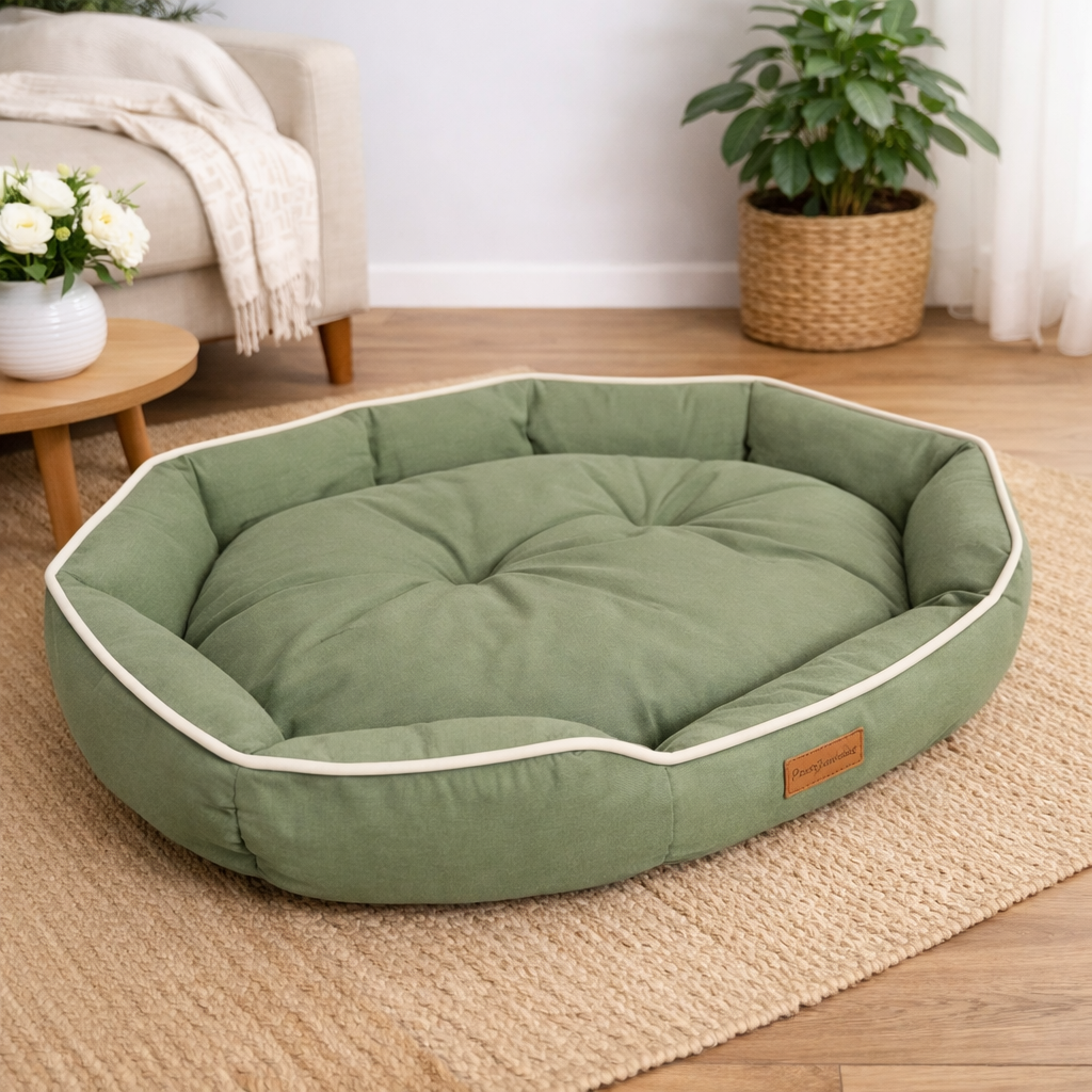 Comfy & Stylish Dog Bed – Soft Calming Pet Bed for Dogs or Cats, Modern Design