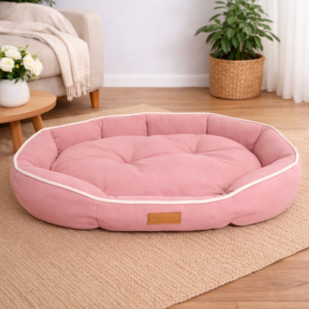 Comfy & Stylish Dog Bed – Soft Calming Pet Bed for Dogs or Cats, Modern Design