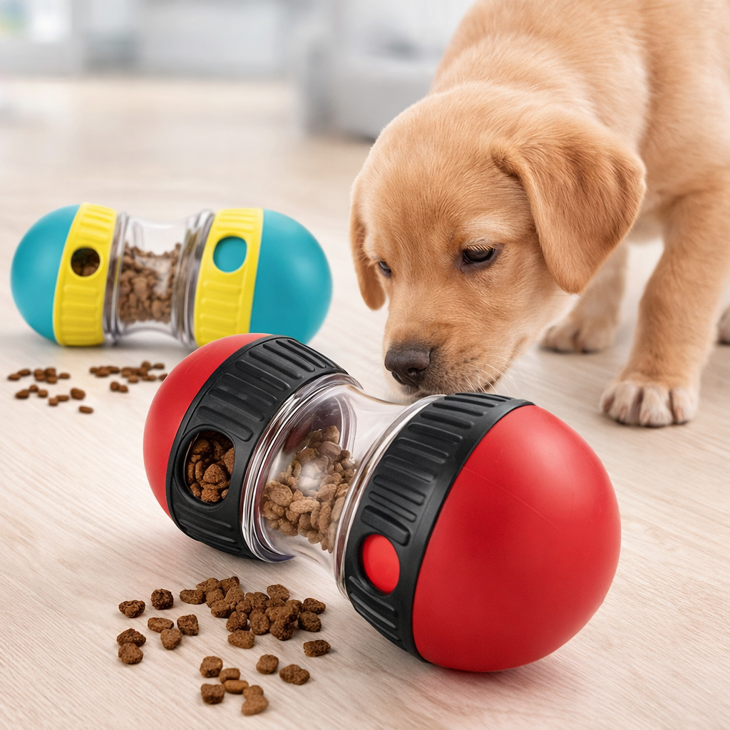 Interactive Dog Treat Toy – Puzzle Feeder Ball for Mental Stimulation | Durable Slow Feeder