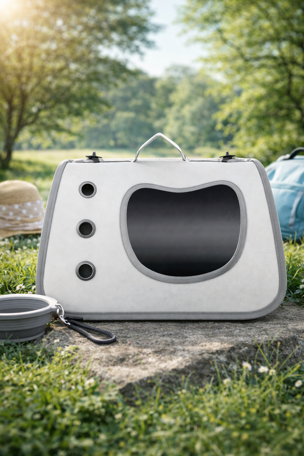 Cat Carrier Bag with Window – Ventilated Pet Travel Tote for Cats & Small Dogs